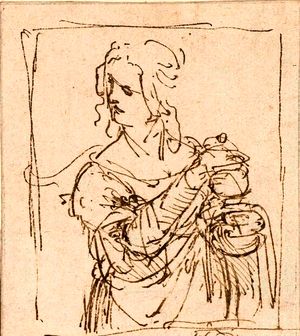 Леонардо да Винчи "Designs for a Saint Mary Magdalene"